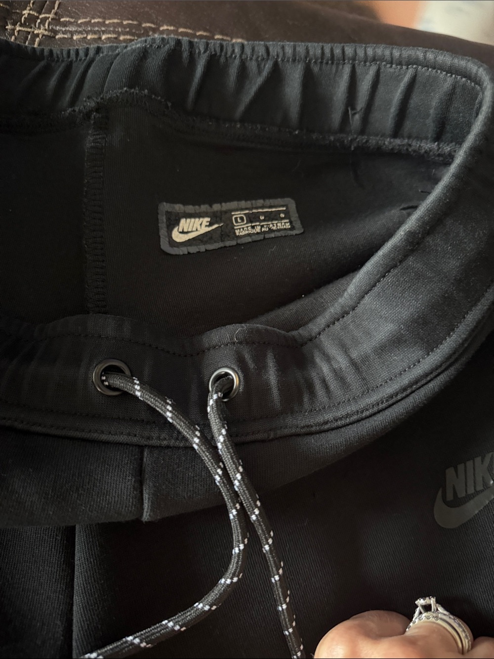Nike Black Kids Joggers with Reflective Drawcord